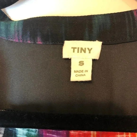 TINY | Watercolor Tulipano Blouse Black Colorful - Picture 3 of 8